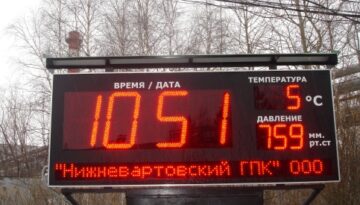 Комбинированное табло для г. Нижневартовск