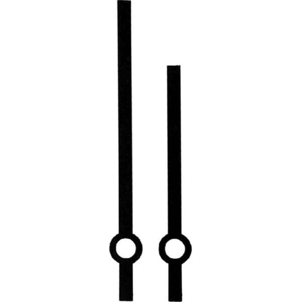 Стрелки №02/А (80/60), чёрные, металл