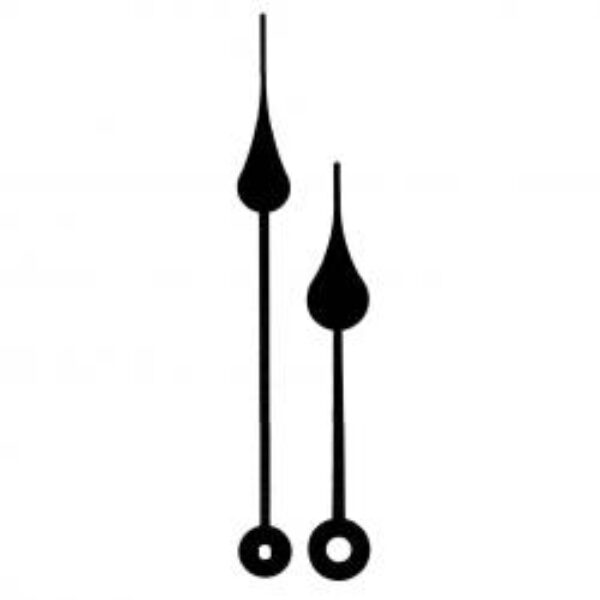 Стрелки №039 black (111/80), чёрные, металл
