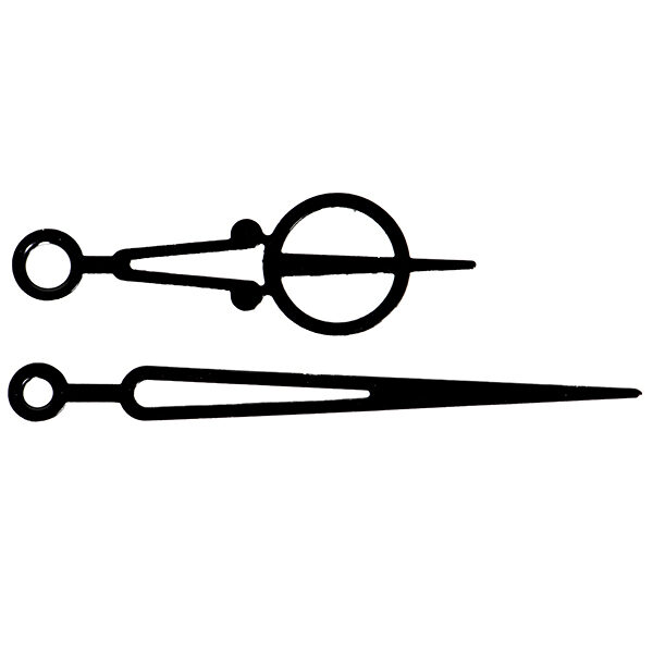Стрелки №13: 53/75 мм, металлические, черные