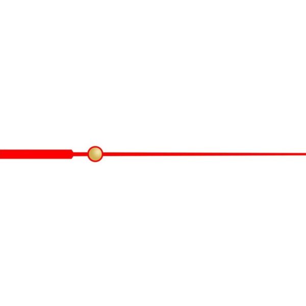 208730 Секундные стрелки S39: 110 мм, Металлические, Красные
