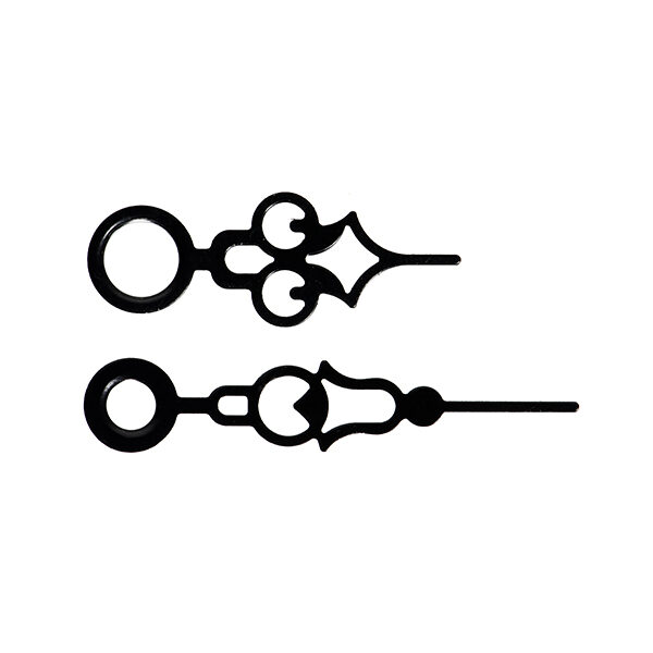 Стрелки №9: 24/34 мм, металлические, чёрные